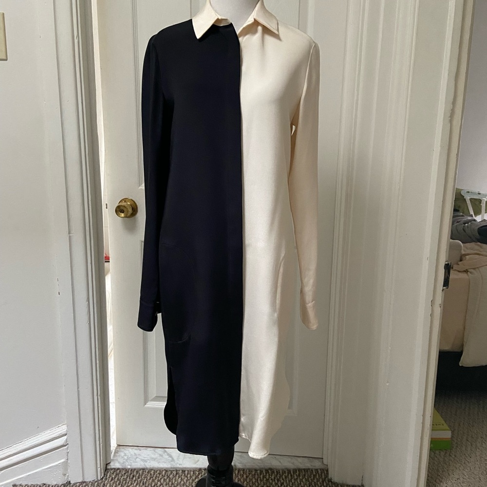 Joseph long sleeve dress.  With pockets!